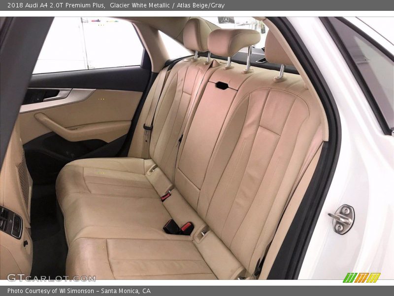 Glacier White Metallic / Atlas Beige/Gray 2018 Audi A4 2.0T Premium Plus