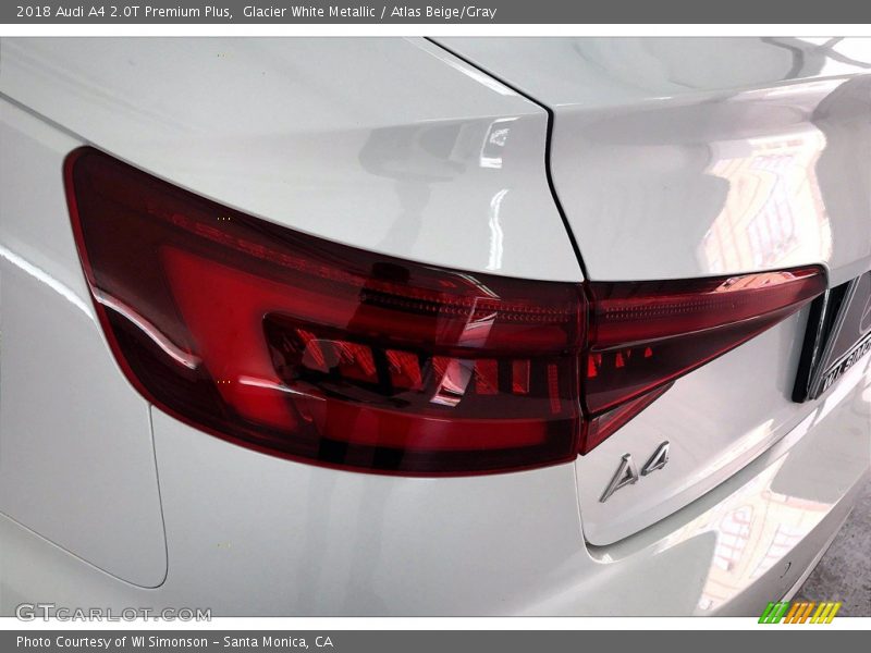 Glacier White Metallic / Atlas Beige/Gray 2018 Audi A4 2.0T Premium Plus