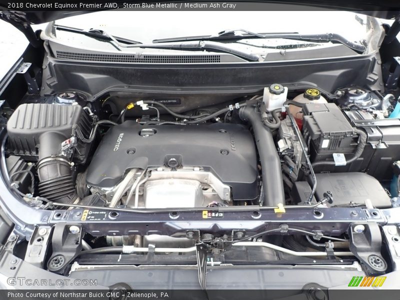 Storm Blue Metallic / Medium Ash Gray 2018 Chevrolet Equinox Premier AWD