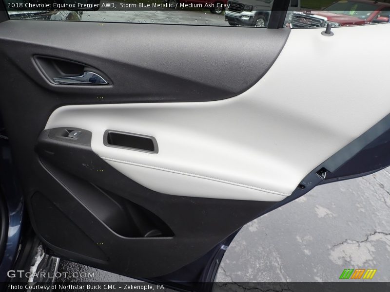 Storm Blue Metallic / Medium Ash Gray 2018 Chevrolet Equinox Premier AWD