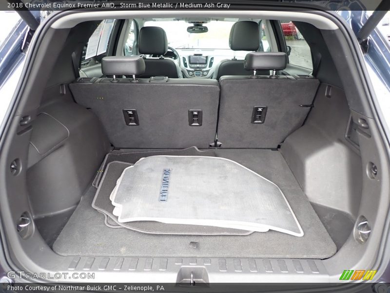 Storm Blue Metallic / Medium Ash Gray 2018 Chevrolet Equinox Premier AWD