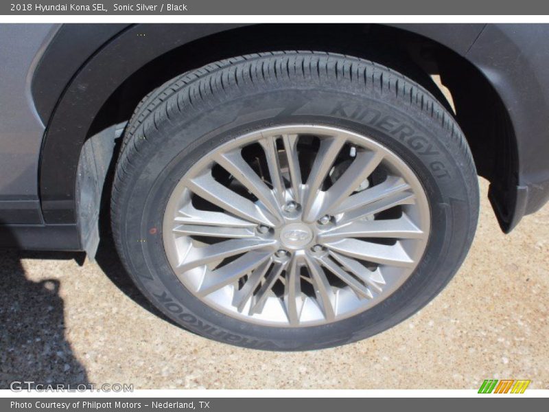 Sonic Silver / Black 2018 Hyundai Kona SEL