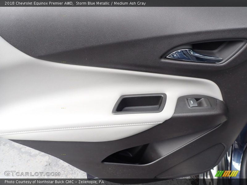 Storm Blue Metallic / Medium Ash Gray 2018 Chevrolet Equinox Premier AWD