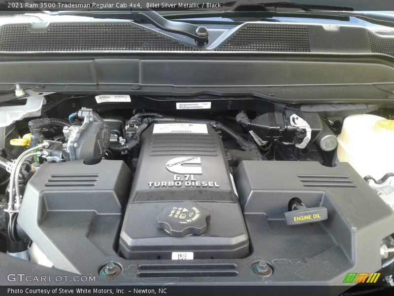  2021 3500 Tradesman Regular Cab 4x4 Engine - 6.7 Liter OHV 24-Valve Cummins Turbo-Diesel Inline 6 Cylinder