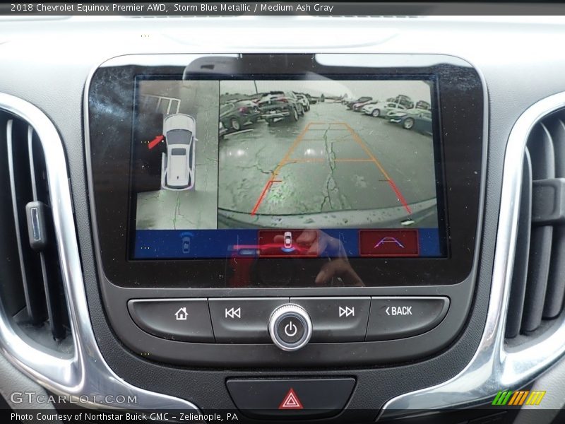 Storm Blue Metallic / Medium Ash Gray 2018 Chevrolet Equinox Premier AWD