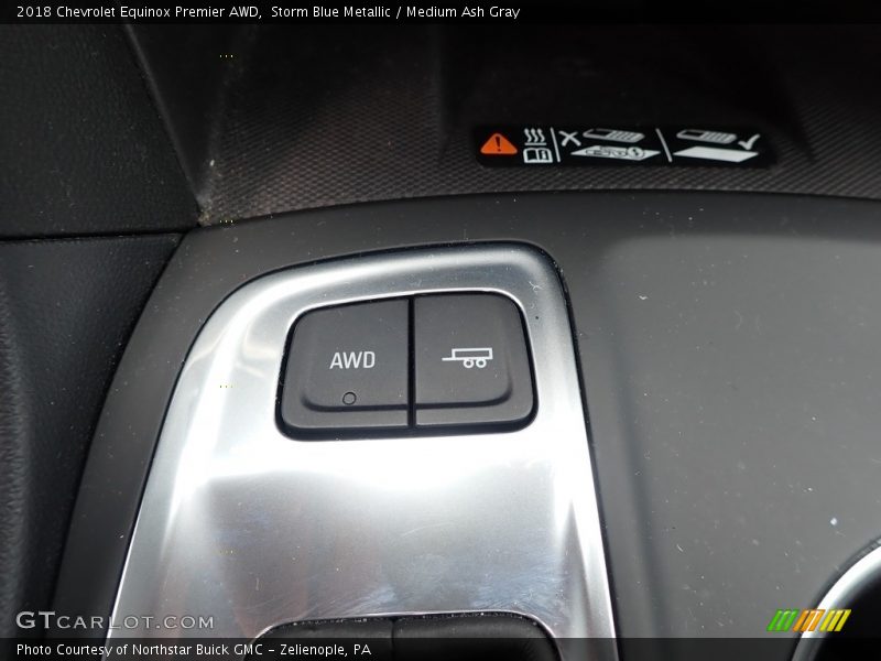 Storm Blue Metallic / Medium Ash Gray 2018 Chevrolet Equinox Premier AWD