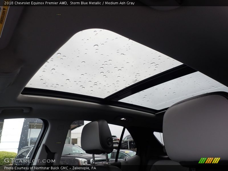 Storm Blue Metallic / Medium Ash Gray 2018 Chevrolet Equinox Premier AWD