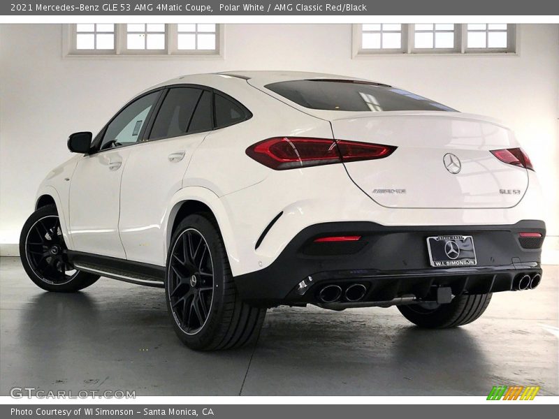 Polar White / AMG Classic Red/Black 2021 Mercedes-Benz GLE 53 AMG 4Matic Coupe