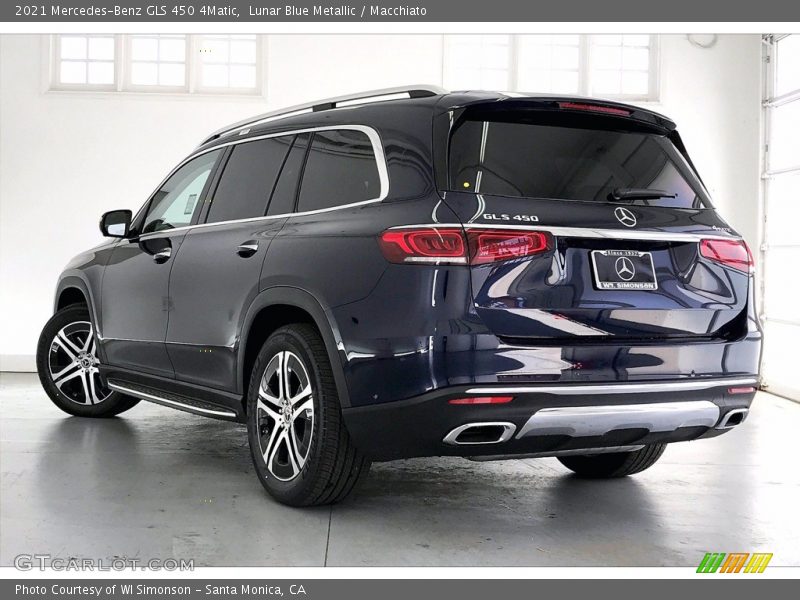 Lunar Blue Metallic / Macchiato 2021 Mercedes-Benz GLS 450 4Matic