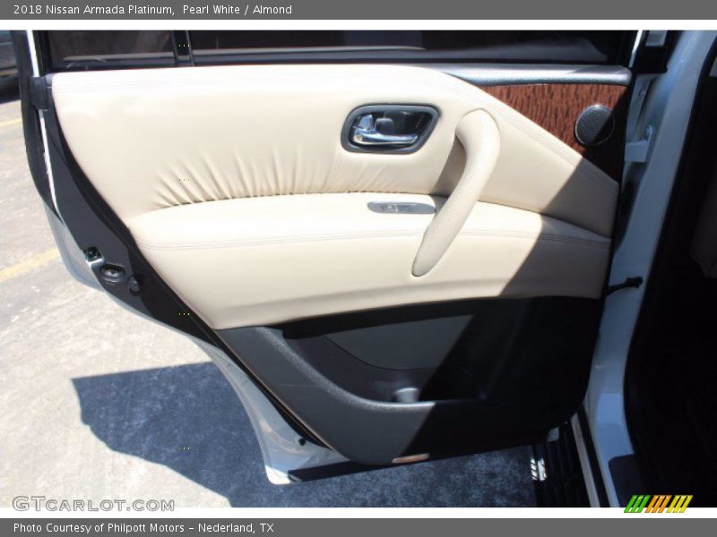 Pearl White / Almond 2018 Nissan Armada Platinum