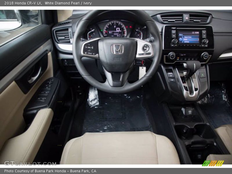 White Diamond Pearl / Ivory 2018 Honda CR-V LX