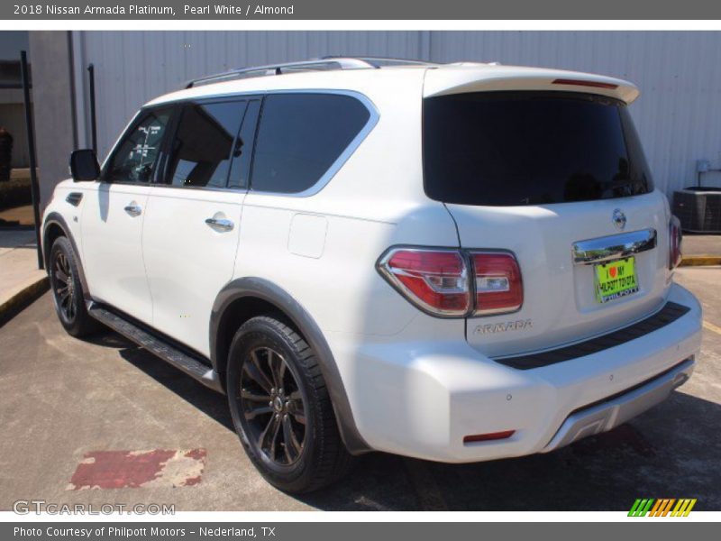 Pearl White / Almond 2018 Nissan Armada Platinum