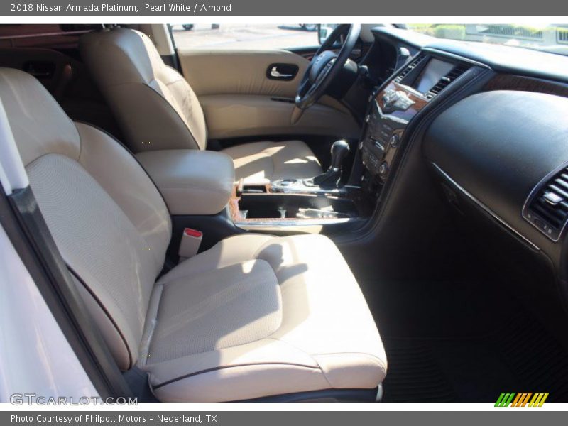 Pearl White / Almond 2018 Nissan Armada Platinum