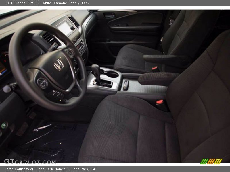 White Diamond Pearl / Black 2018 Honda Pilot LX
