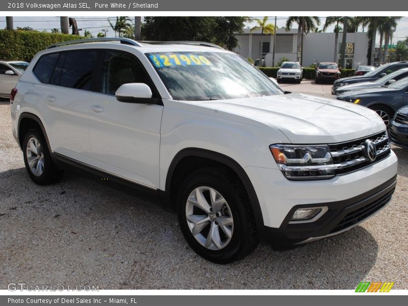 Pure White / Shetland 2018 Volkswagen Atlas SEL