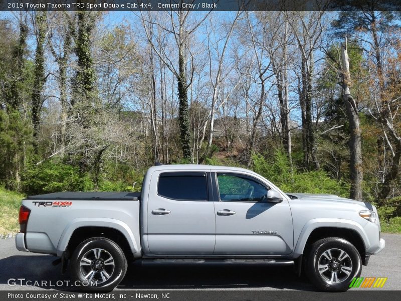Cement Gray / Black 2019 Toyota Tacoma TRD Sport Double Cab 4x4