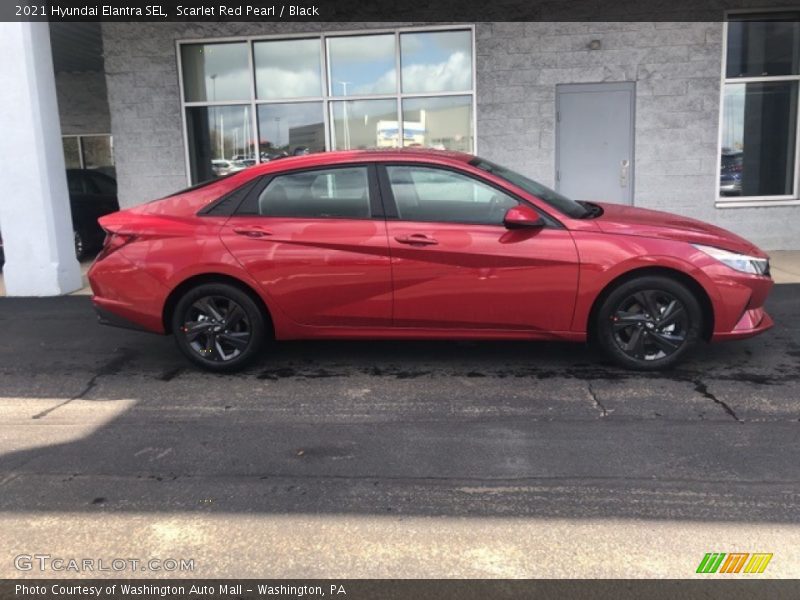 Scarlet Red Pearl / Black 2021 Hyundai Elantra SEL