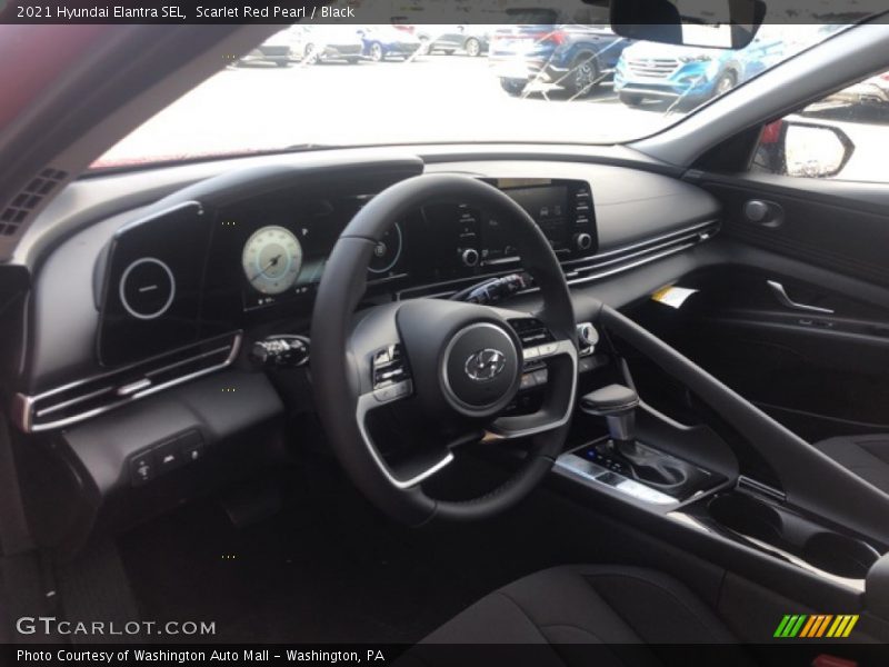 Scarlet Red Pearl / Black 2021 Hyundai Elantra SEL