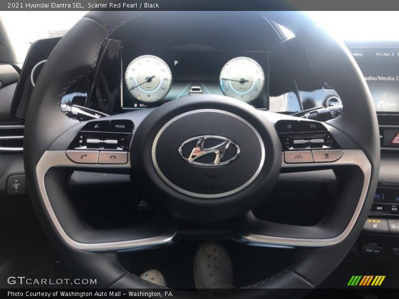 Scarlet Red Pearl / Black 2021 Hyundai Elantra SEL