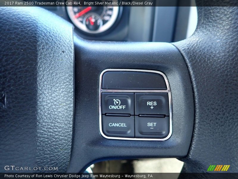 Bright Silver Metallic / Black/Diesel Gray 2017 Ram 2500 Tradesman Crew Cab 4x4