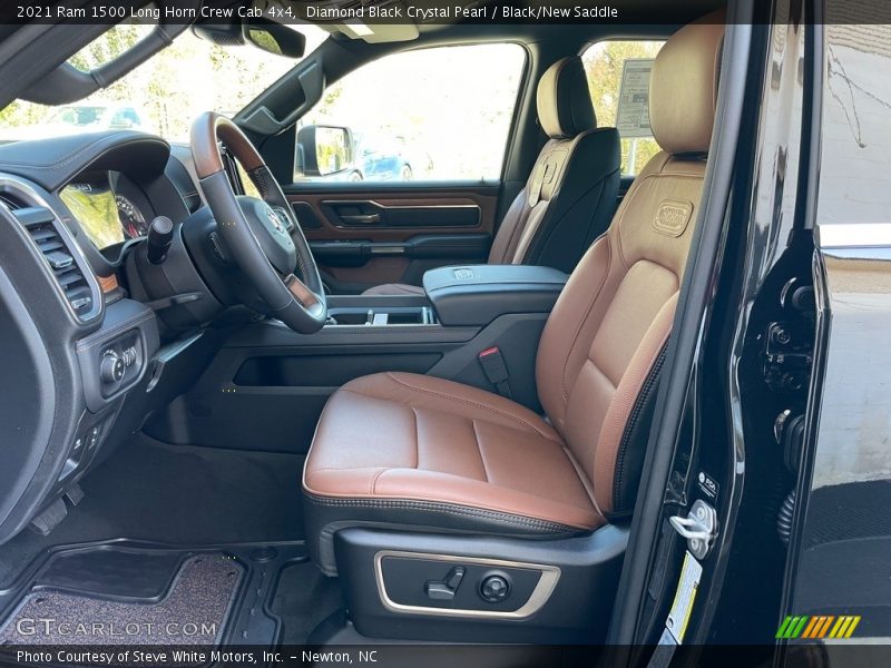  2021 1500 Long Horn Crew Cab 4x4 Black/New Saddle Interior