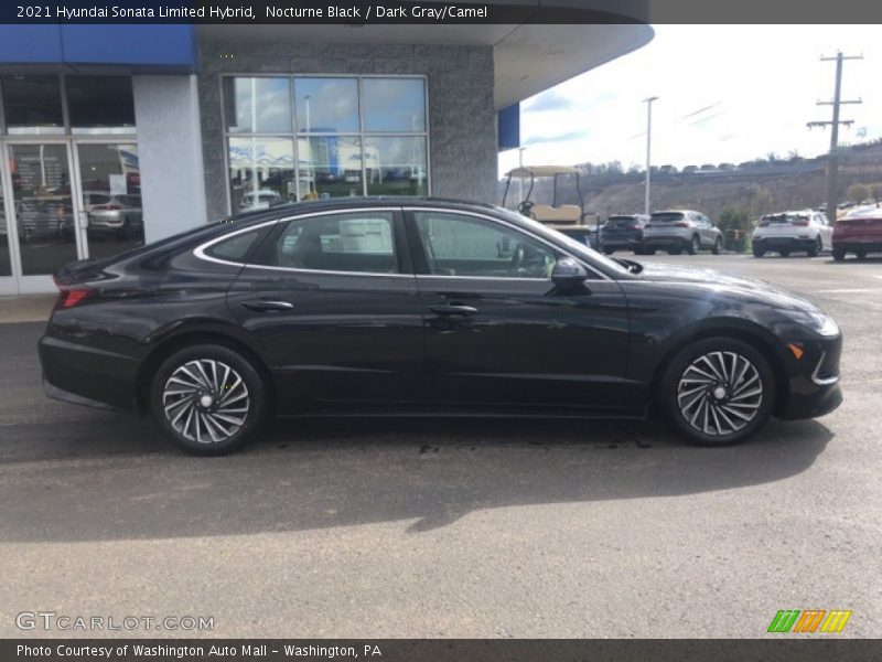 Nocturne Black / Dark Gray/Camel 2021 Hyundai Sonata Limited Hybrid
