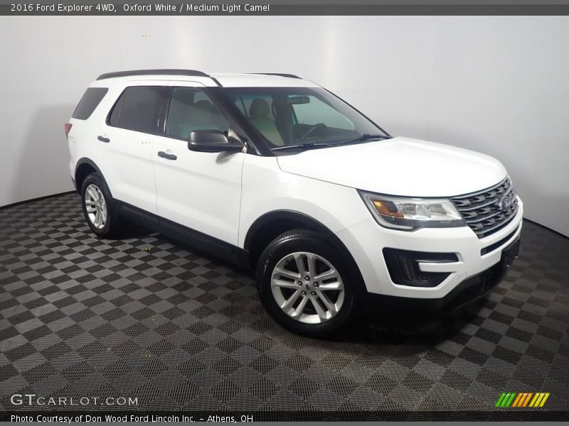 Oxford White / Medium Light Camel 2016 Ford Explorer 4WD
