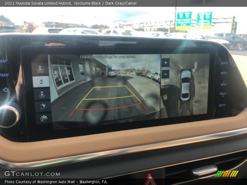 Nocturne Black / Dark Gray/Camel 2021 Hyundai Sonata Limited Hybrid