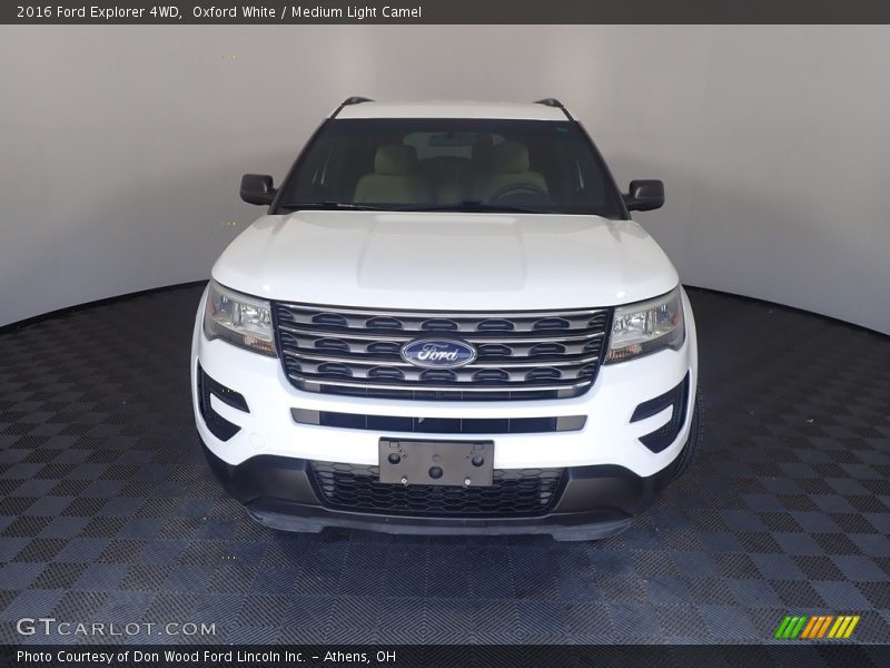 Oxford White / Medium Light Camel 2016 Ford Explorer 4WD