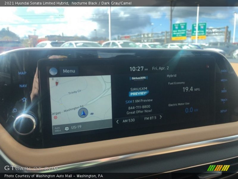 Nocturne Black / Dark Gray/Camel 2021 Hyundai Sonata Limited Hybrid