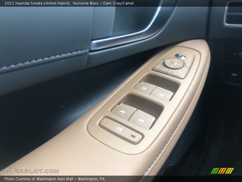 Nocturne Black / Dark Gray/Camel 2021 Hyundai Sonata Limited Hybrid