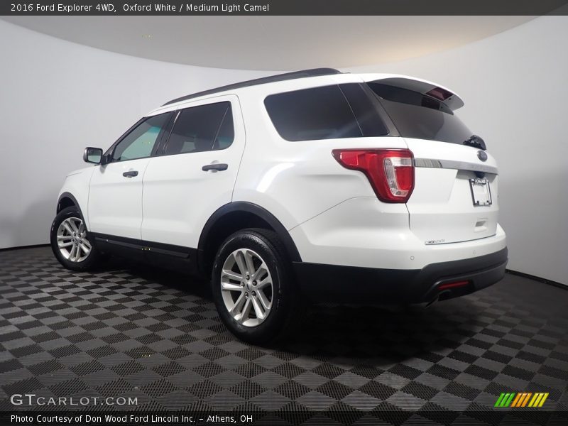 Oxford White / Medium Light Camel 2016 Ford Explorer 4WD
