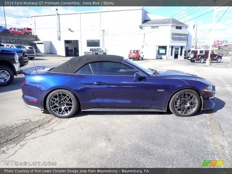 Kona Blue / Ebony 2019 Ford Mustang GT Premium Convertible