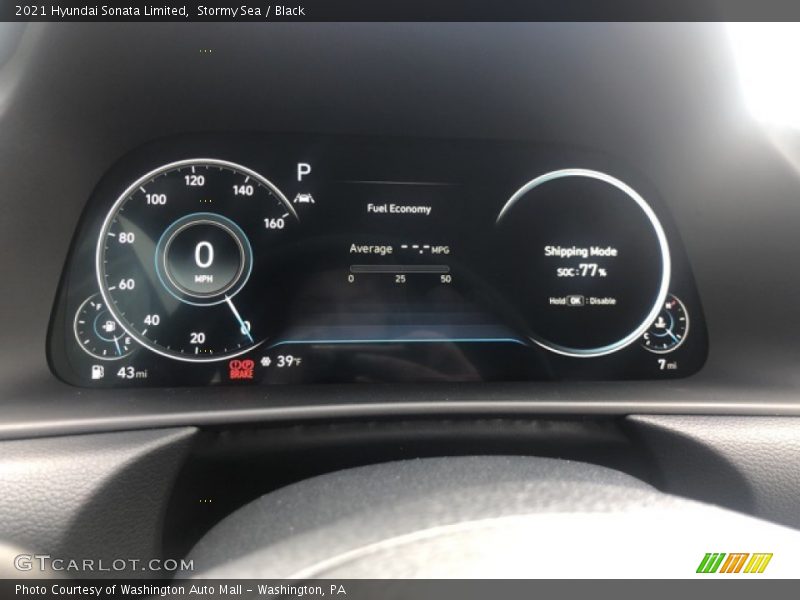 Stormy Sea / Black 2021 Hyundai Sonata Limited