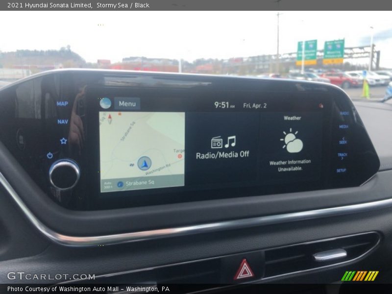 Stormy Sea / Black 2021 Hyundai Sonata Limited