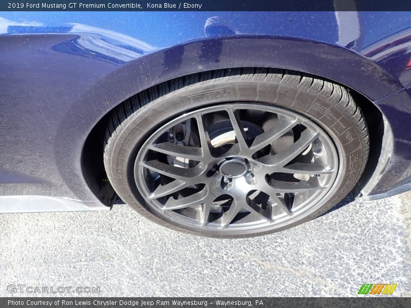 Kona Blue / Ebony 2019 Ford Mustang GT Premium Convertible