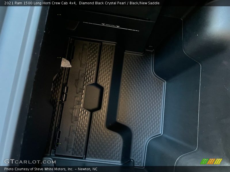 Diamond Black Crystal Pearl / Black/New Saddle 2021 Ram 1500 Long Horn Crew Cab 4x4