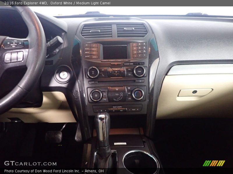 Oxford White / Medium Light Camel 2016 Ford Explorer 4WD