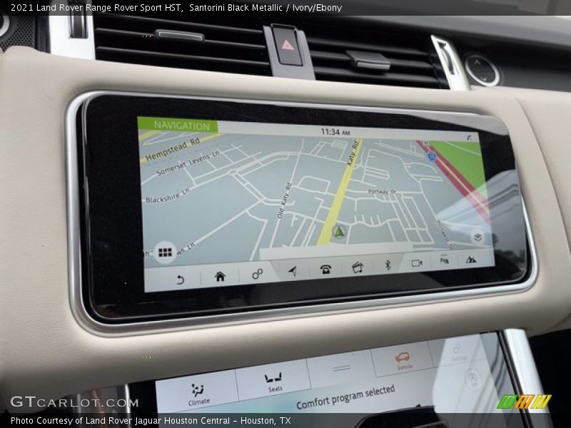 Navigation of 2021 Range Rover Sport HST