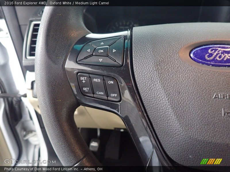 Oxford White / Medium Light Camel 2016 Ford Explorer 4WD