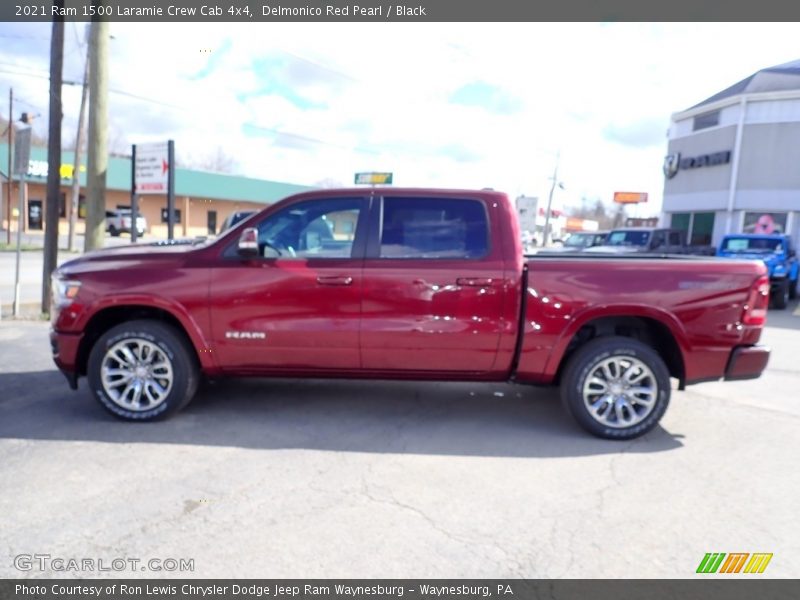 Delmonico Red Pearl / Black 2021 Ram 1500 Laramie Crew Cab 4x4