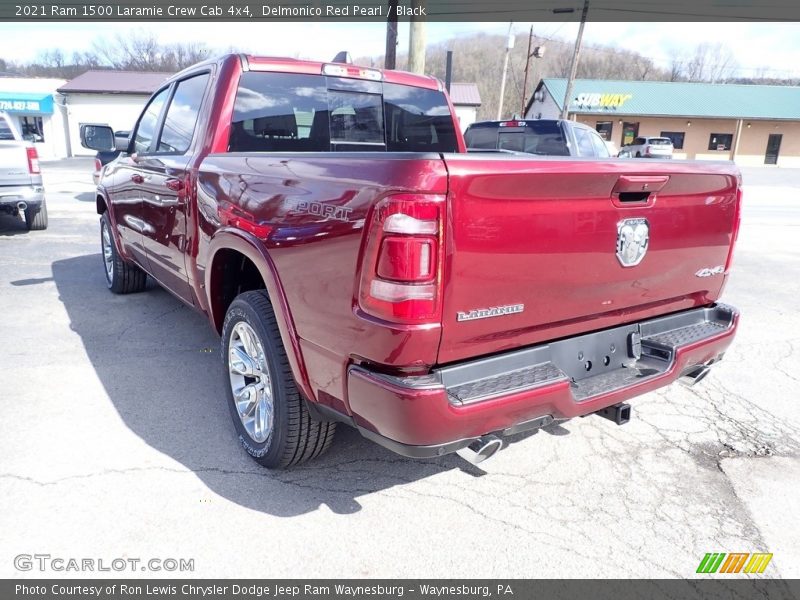 Delmonico Red Pearl / Black 2021 Ram 1500 Laramie Crew Cab 4x4
