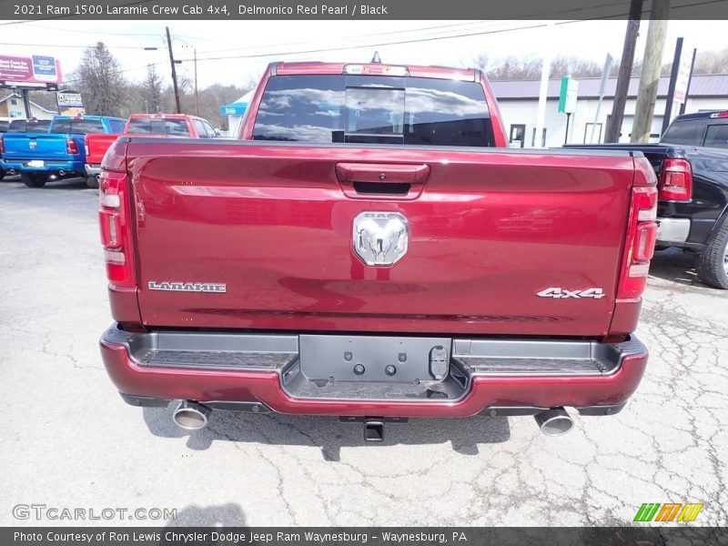 Delmonico Red Pearl / Black 2021 Ram 1500 Laramie Crew Cab 4x4