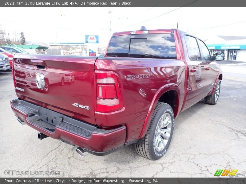 Delmonico Red Pearl / Black 2021 Ram 1500 Laramie Crew Cab 4x4