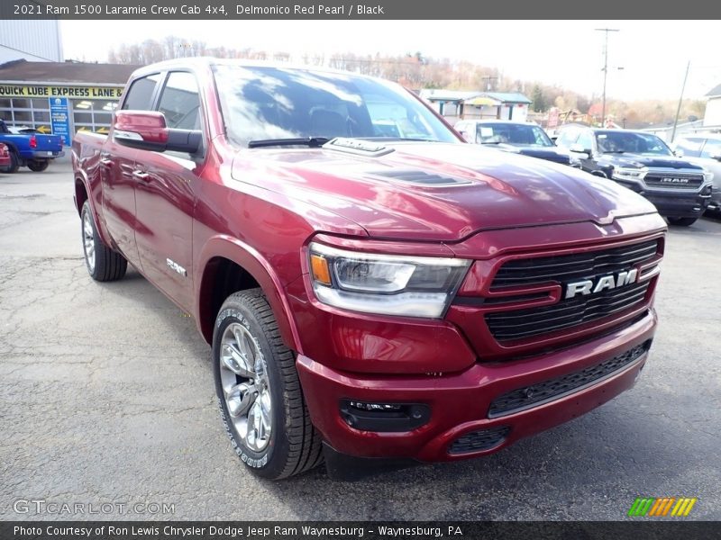 Delmonico Red Pearl / Black 2021 Ram 1500 Laramie Crew Cab 4x4