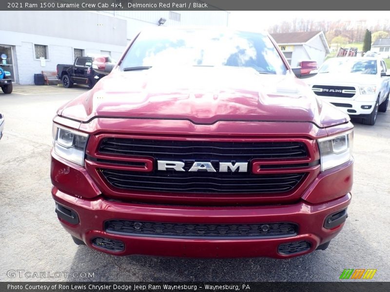Delmonico Red Pearl / Black 2021 Ram 1500 Laramie Crew Cab 4x4