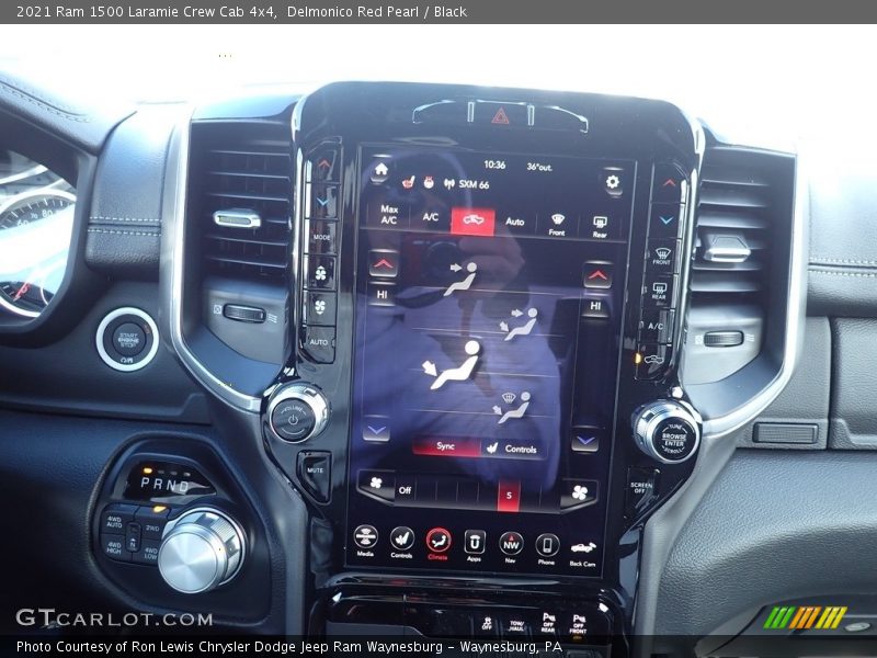 Delmonico Red Pearl / Black 2021 Ram 1500 Laramie Crew Cab 4x4