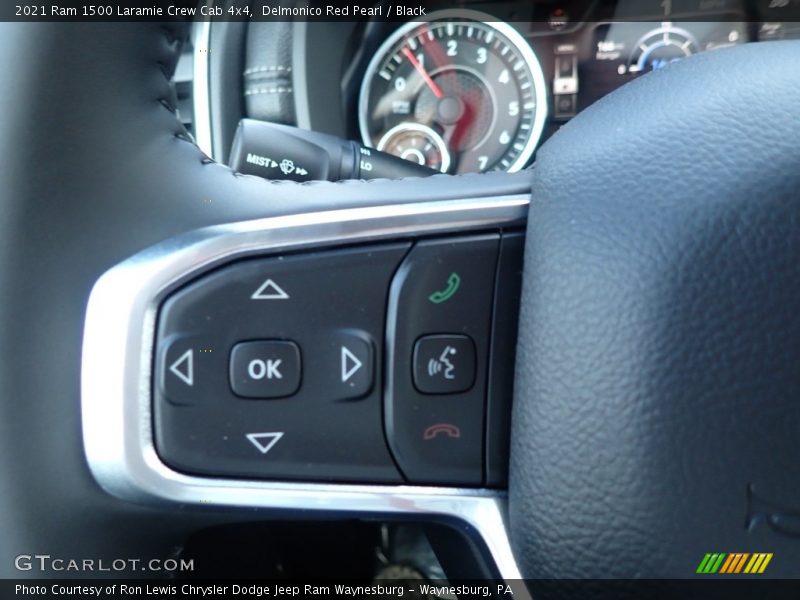 Delmonico Red Pearl / Black 2021 Ram 1500 Laramie Crew Cab 4x4