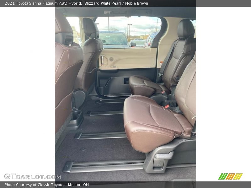 Rear Seat of 2021 Sienna Platinum AWD Hybrid