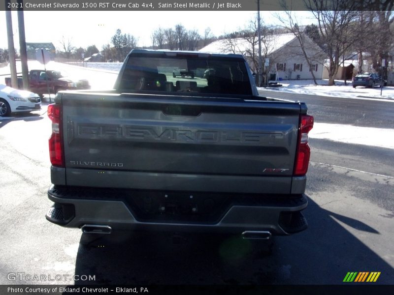 Satin Steel Metallic / Jet Black 2021 Chevrolet Silverado 1500 RST Crew Cab 4x4